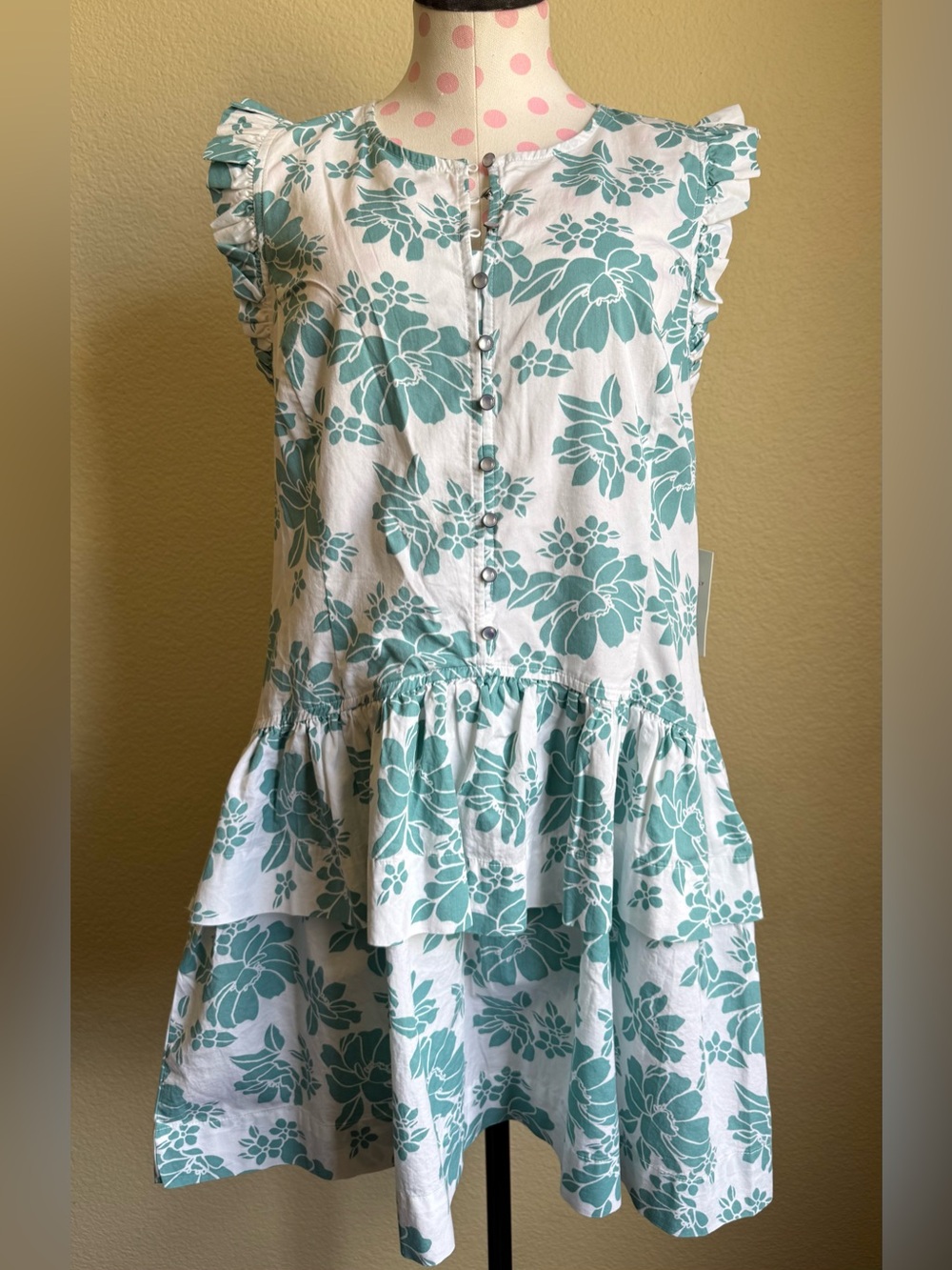 Women’s Floral Button Mini Dress